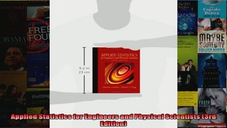 Applied Statistics for Engineers and Physical Scientists 3rd Edition