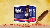 Download  Kaplan LSAT Strategies  Tactics Boxed Set Kaplan Test Prep Ebook