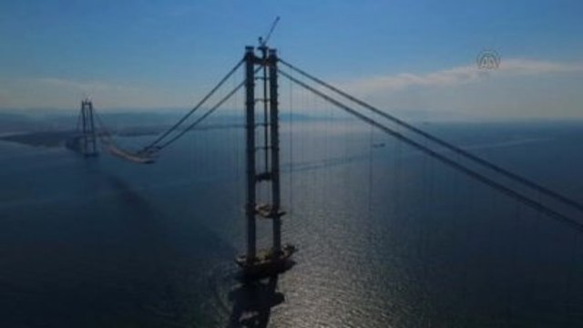 İzmit Körfez Geçişi Asma Köprüsü Havadan Görüntülendi - Kocaeli