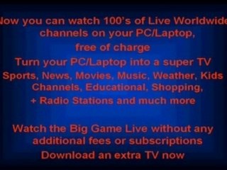 Watch satellite cable tv free on your pc computer