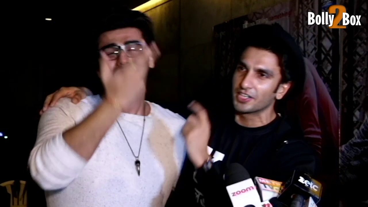 Ranveer Singh And Arjun Kapoor at Ki & Ka Movie Special Screening