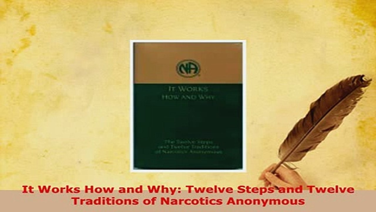 Download  It Works How and Why Twelve Steps and Twelve Traditions of Narcotics Anonymous PDF Book Free