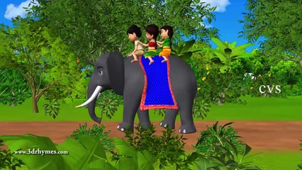 Elly the Elephant - 3D Animation English Nursery rhyme for children