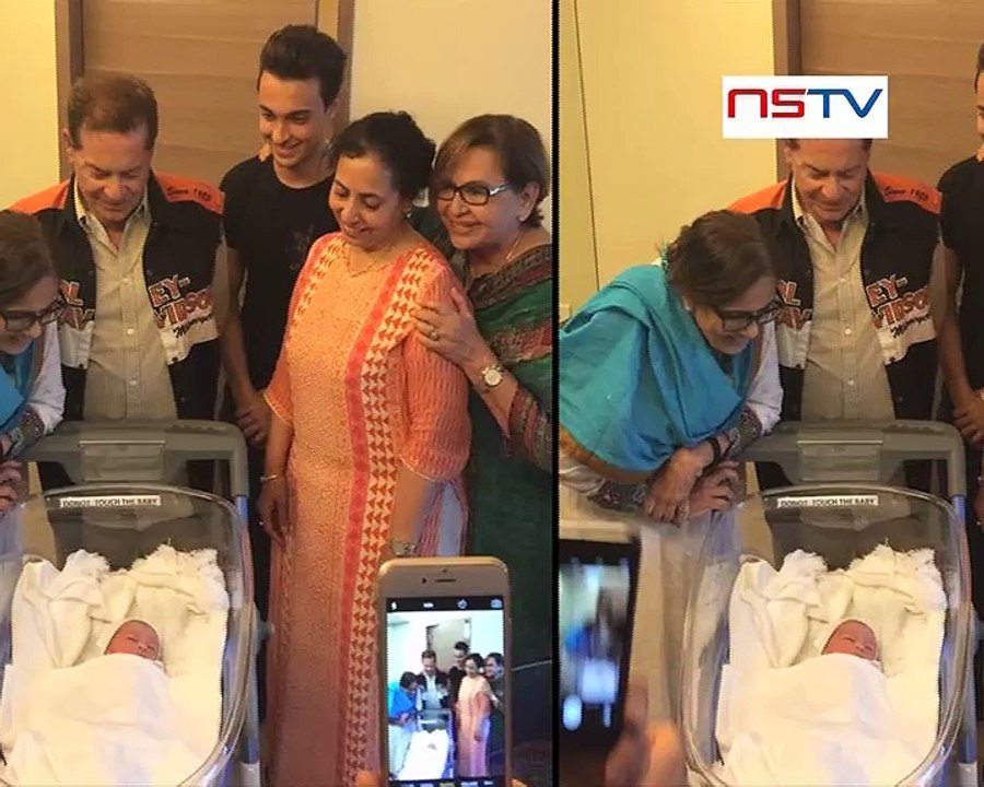 Salman With His Newly Born Nephew