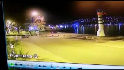 Sarıyer'de 2 Kişinin Öldüğü Olayda Otomobilin Denize Düşme Anı Kamerada