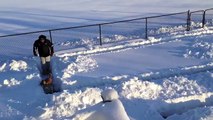 They Built A Snow Maze For Their Dog. When He Gets In, They Can't Stop Laughing