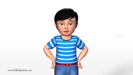 Learning Actions For kids - 3D Animation Preschool Rhymes for children