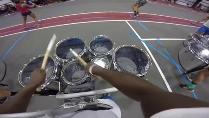 L'entraînement d'un percussioniste d'une fanfare filmé à la gopro - Impressionnant