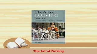 PDF  The Art of Driving Free Books