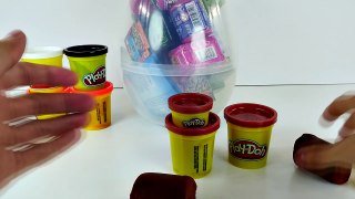 The Making Of Giant Domo-Kun Play Doh Surprise Toy Egg Playdough Animation Tutorial どー