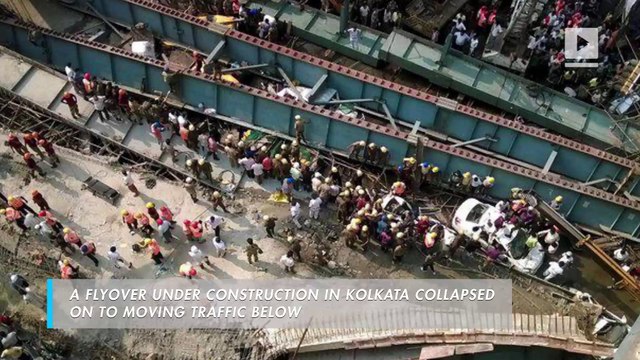 Kolkata flyover collapse: at least 14 killed, 150 believed trapped