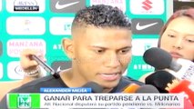 Alexander Mejía habló en la previa entre Millonarios y Nacional · Liga Águila 2016-I (fecha 9)