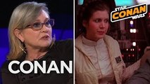 Carrie Fisher Partied All Night With The Rolling Stones - CONAN on TBS