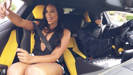 Batman Driving A Lamborghini Is Your Uber Driver!