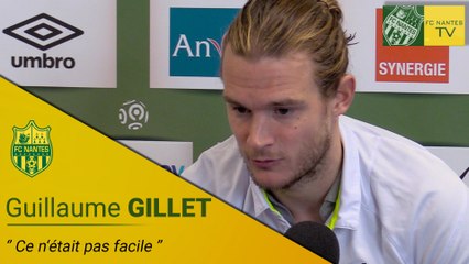Guillaume Gillet : "ce n'était pas facile"
