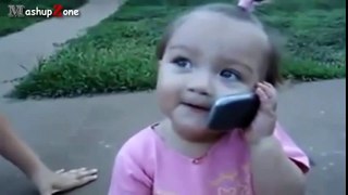 Cute Funny Babies Talking On The Phone Compilation 2016