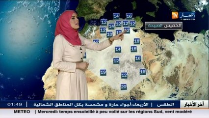 النشرة الجوية   أحوال الطقس ليوم 31 مارس 2016