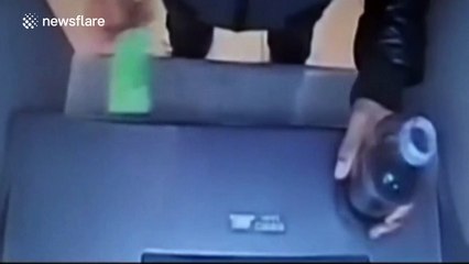 Man pours coke into cash machine after finding out he has no money left