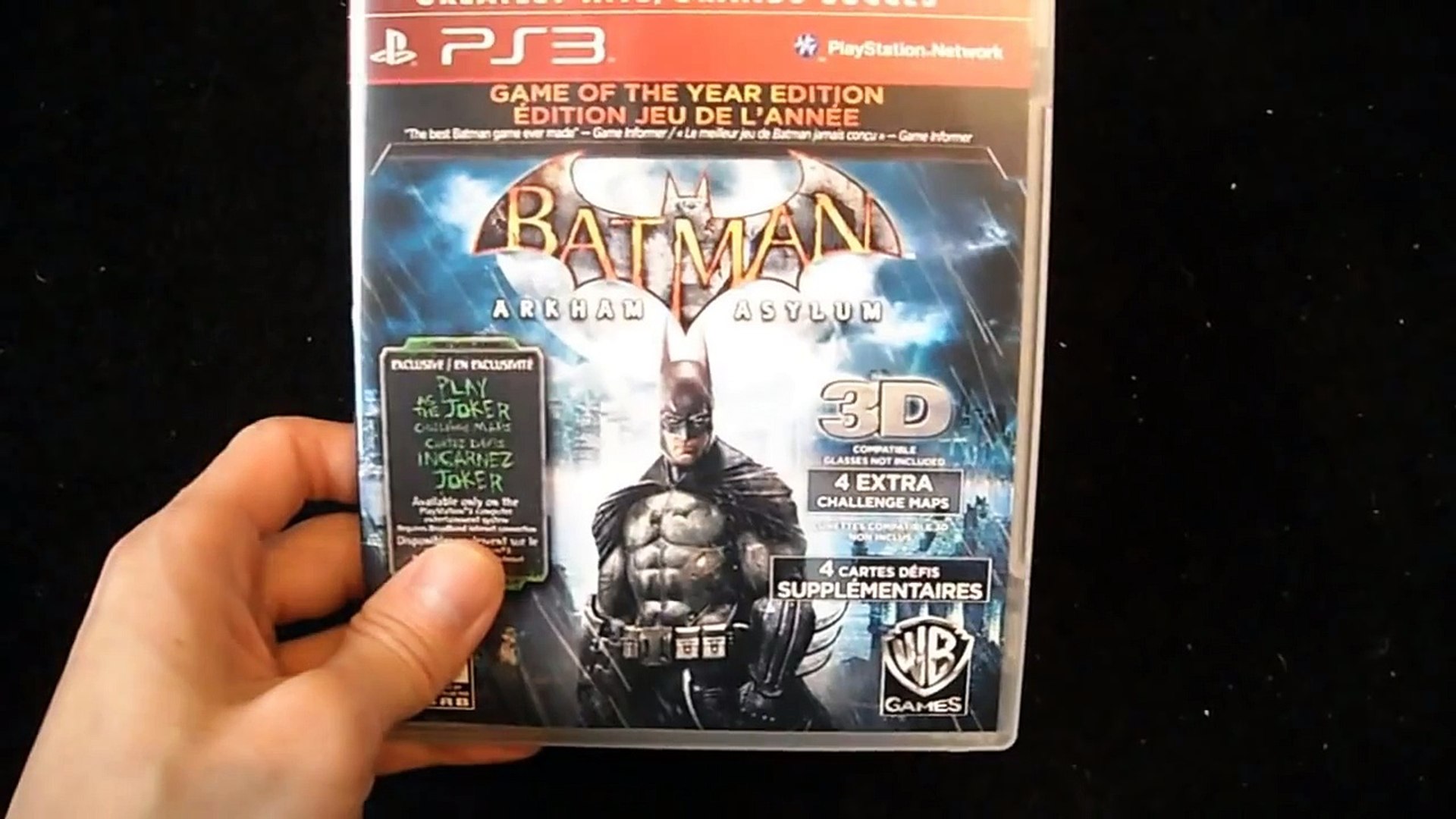 Unboxing Batman Arkham Asylum Game Of The Year Goty For Ps3 Rocksteady Wb Games Video Dailymotion