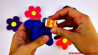 Cars 2 Play Doh Shopkins Spongebob The Simpsons Thor Flowers Surprise Eggs StrawberryJamToys