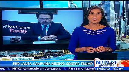 El único muro será el de millones de mexicanos impidiendo el paso libre a Trump: senador del PRD a NTN24