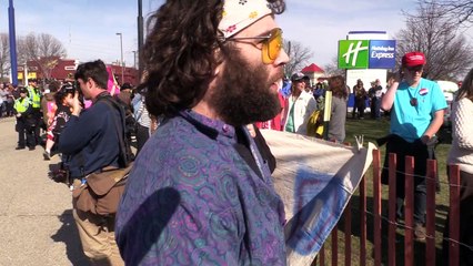 #NeverTrump Activist Unhinged, Backflips w- F#ck you fat B-tch Language Warning