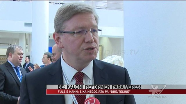 Fule e Hahn: S’ka negociata pa “drejtësinë” - News, Lajme - Vizion Plus