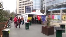 Brüksel'de Teröre Karşı Türk Çadırı
