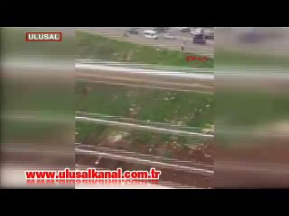 Bomba yüklü araçla saldırıdan ilk görüntüler