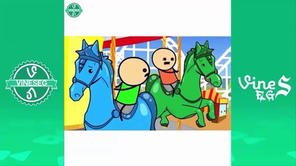 BEST Cartoon Vines of 2015 - Cyanide And Happiness Vine Compilation