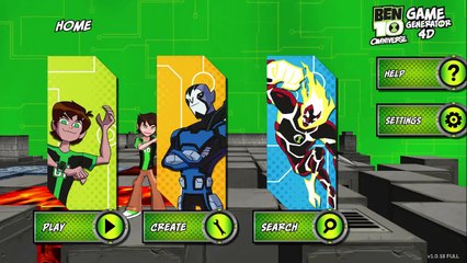 Ben 10: Omniverse - Game Generator 4D - Live Gameplay #1 (Twitch)