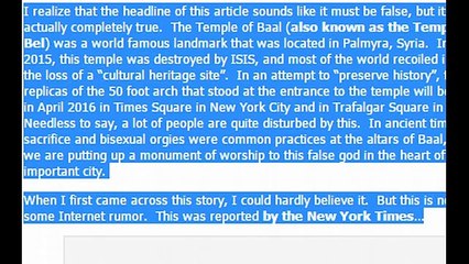 Crazy! Arch of Baal to be Erected In New York City and London (World Music 720p)