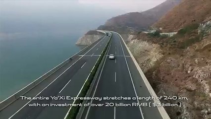 Jaguar XJ travels the Sky Road, China Trailer