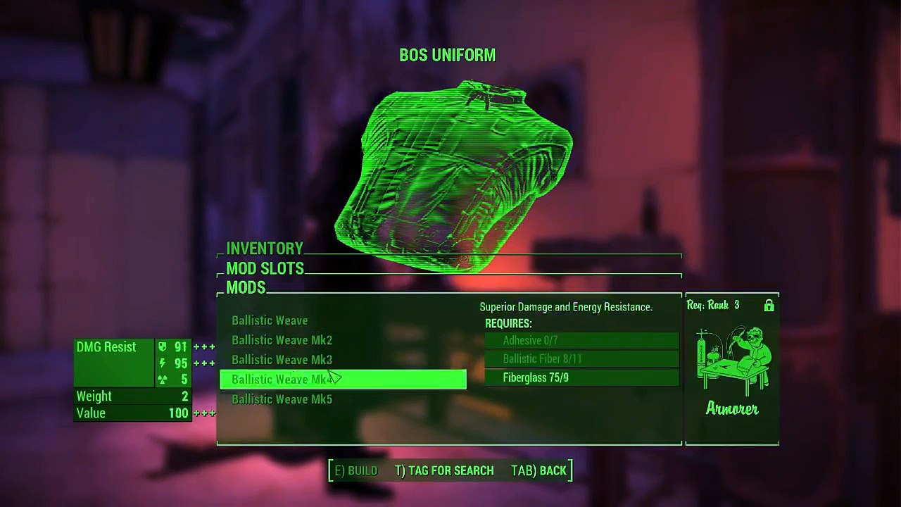 Fallout 4 Mods #1 - Ballistic Weave Expanded Mod