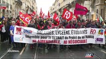 Loi Travail: violents heurts entre forces de l'ordre et manifestants