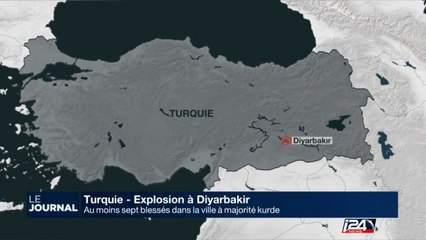 Turquie: explosion à Diyarbakir: au moins 7 blessés dans la ville à majorité kurde
