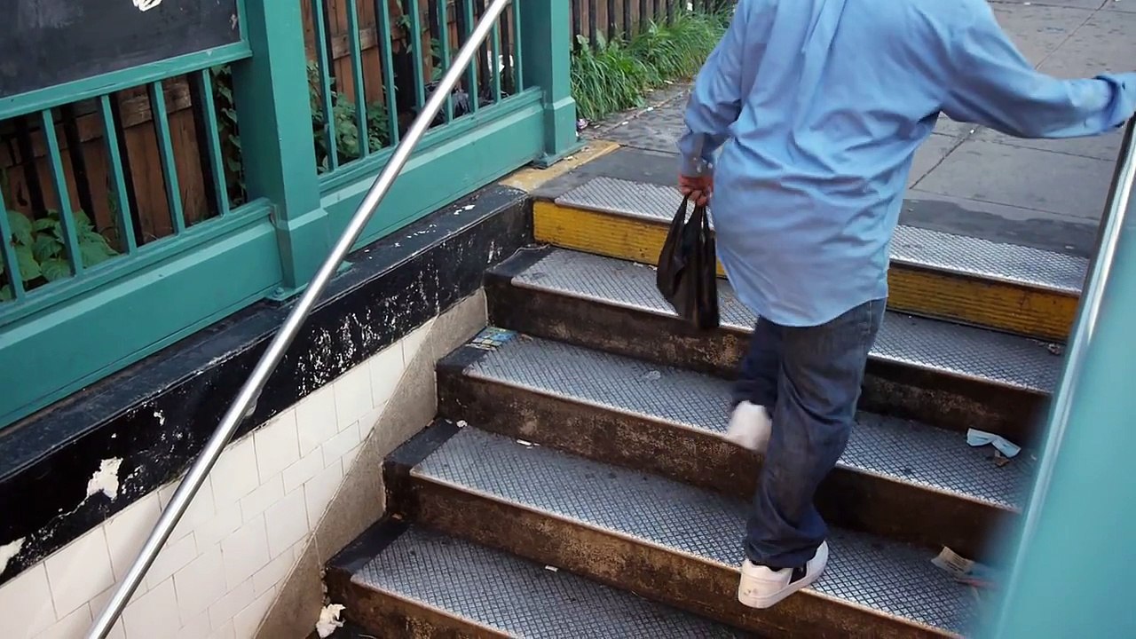 At This Subway Station, Everyone Trips On The Same Step. It's Hilarious To Watch