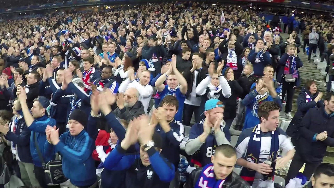 France Russie en Tribune Supporters