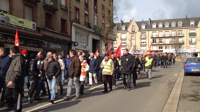 Manifestation contre la loi du travail à Flers