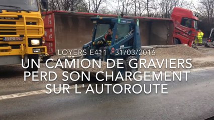 Embarras de circulation sur la E411 à Loyers