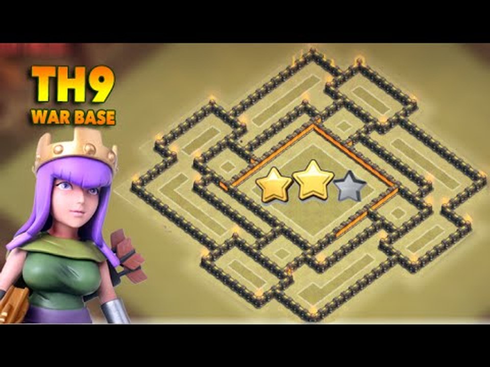 Clash Of Clans ♦ New Town hall 9 Th9 War Base March 2016 Update!