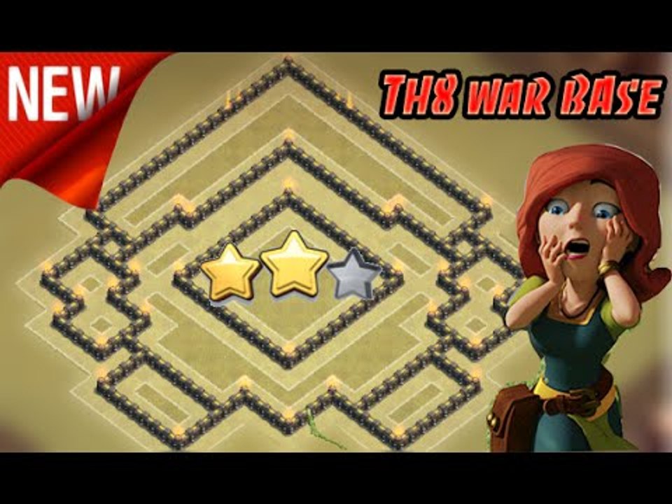 Clash of clans |  New Town hall 8/Th8 Best War Base | anti Dragon | anti Hog | anti 3 star!