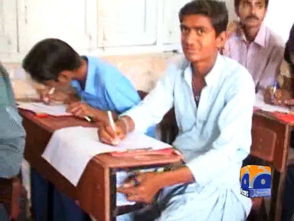 Cheating runs rampant during Sindh Matric exams -31 March 2016