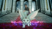 Final Fantasy XV Platinum Demo - Noctis Fights Iron Giant with Broadsword (Carbuncle Defends Cutscene) PS4