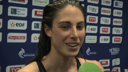 Скачать видео: Natation - ChF (F) - 50m NL : Santamans «Je ne m'attendais pas à nager aussi vite»