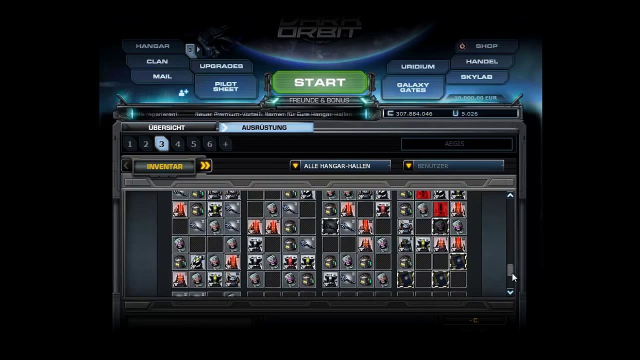 Darkorbit de3 acc Verlosung Basic Colonel level 21
