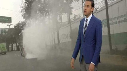 Nacho Lozano | Microbuses que parecen chimeneas