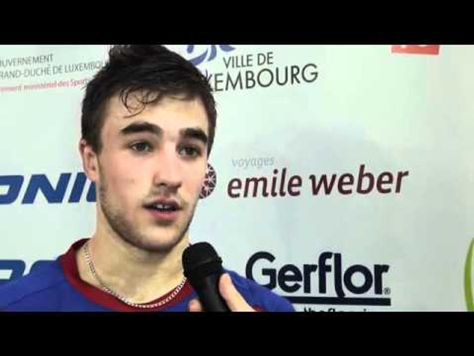 Quentin Robinot Interview for ETTU TV powered by LAOLA1.tv - European Olympic Qualification