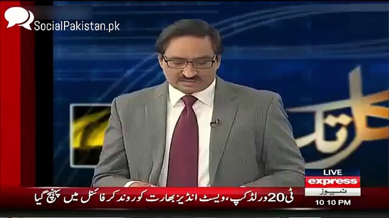 Javed Chaudhry praising KPK Govt on its performance