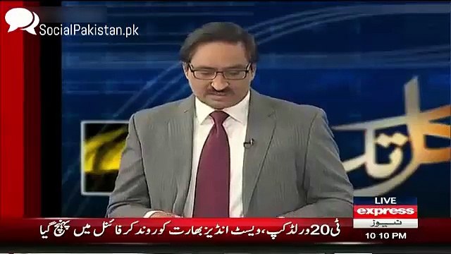Javed Chaudhry praising KPK Govt on its performance